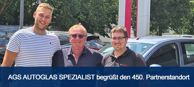 AGS Autoglas Spezialist begrüßt den 450. Partnerstandort!